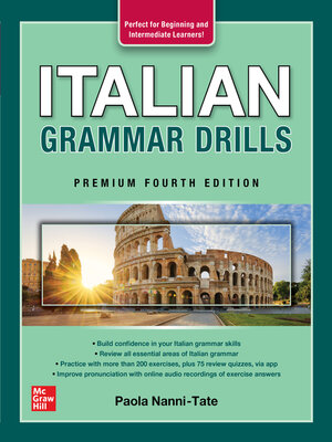 cover image of Italian Grammar Drills, Premium